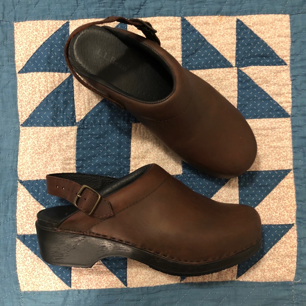 Ll bean clogs brown 39